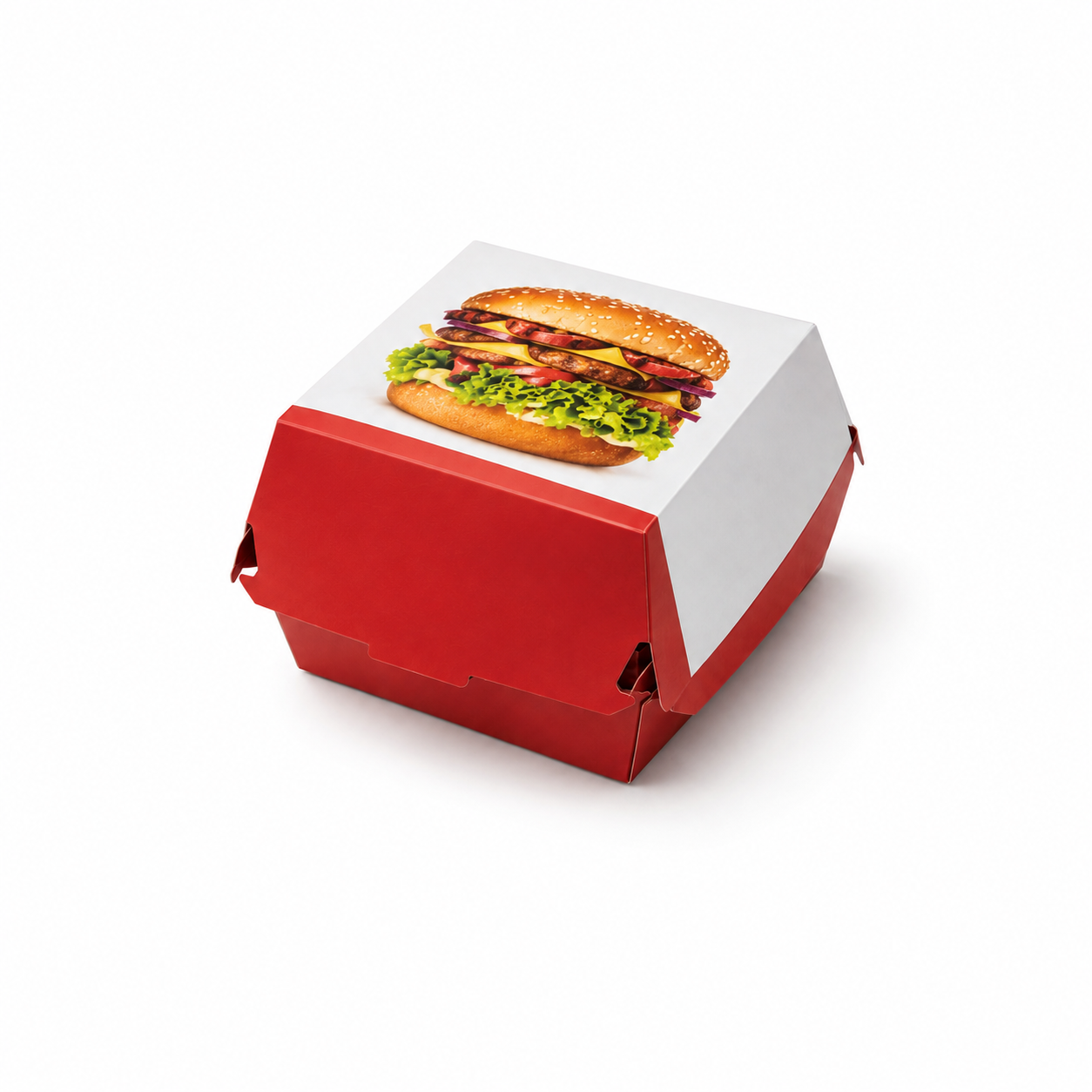 Hamburger Kutusu Büyük 14x14x9 Cm 100'lü