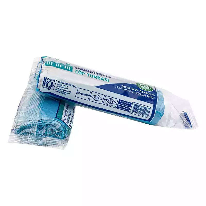 ENDÜSTRİYEL BÜYÜK BOY ÇÖP POŞETİ MAVİ 65x80 160 GR