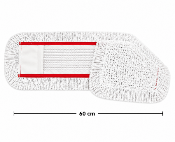 Nemli Mop Yedeği Kat Kesik 60 cm