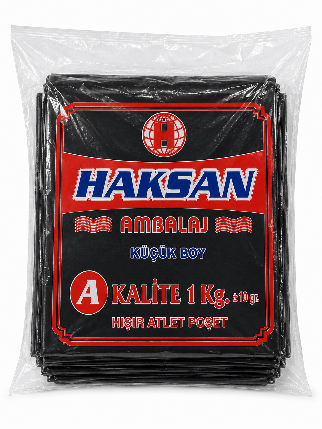 SİYAH ATLET POŞET A KALİTE KÜÇÜK BOY 1 KG