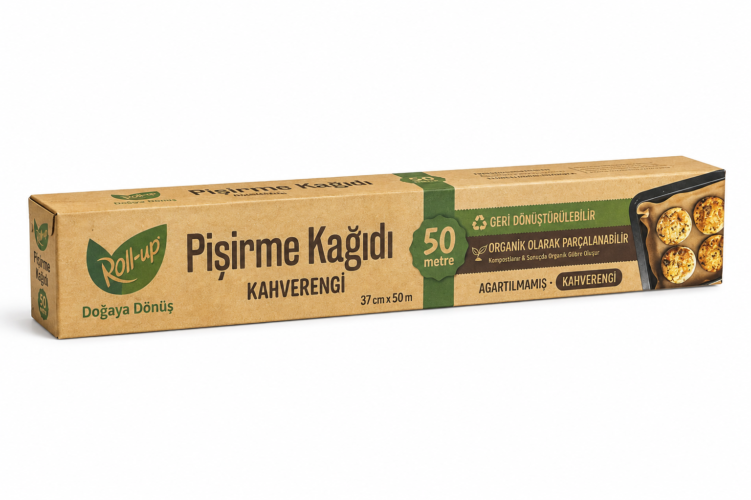 Roll-Up Kraft Pişirme Kağıdı 37 cm x 50 Metre