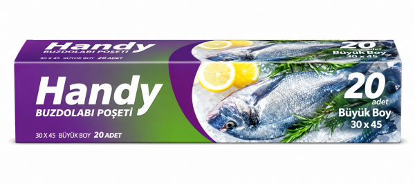 Handy Buzdolabı Poşeti Büyük Boy 30x45 cm 20 Adet
