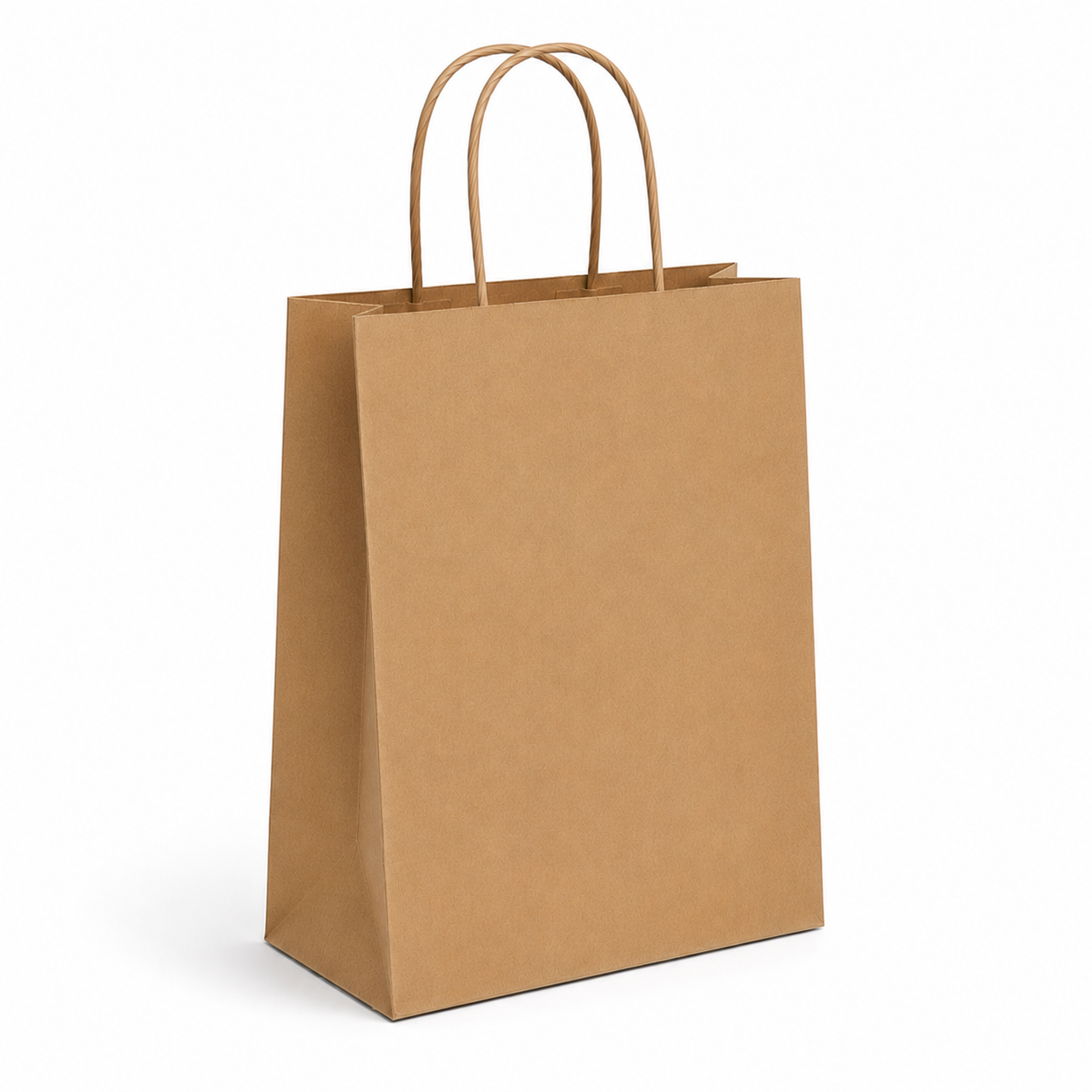 Kraft Kağıt Çanta Burgu Saplı 19x25x8 cm 250 Adet