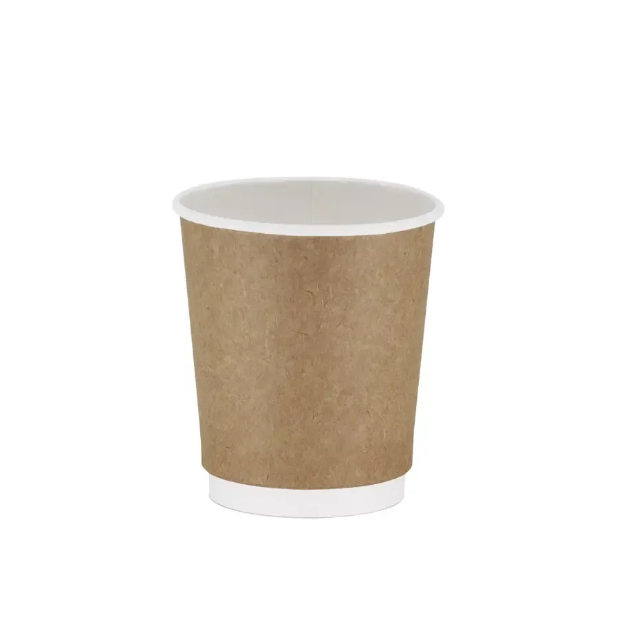 8 OZ DOUBLE WALL KARTON BARDAK - 25 ADET