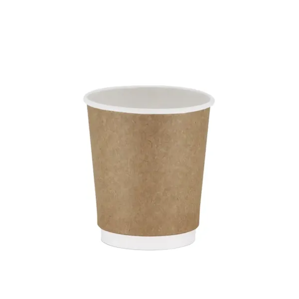 8 OZ DOUBLE WALL KARTON BARDAK - 25 ADET