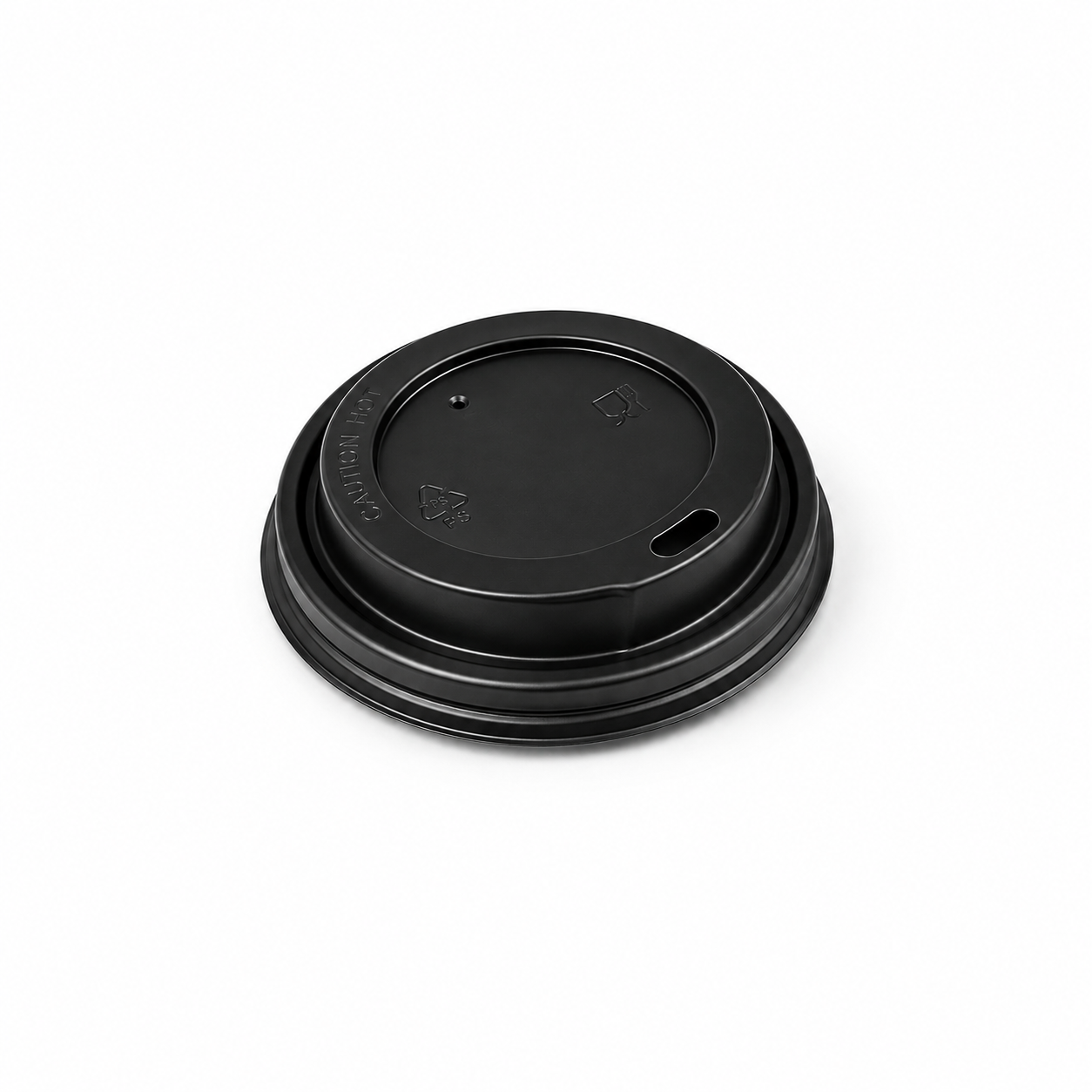 8 OZ DOUBLE WALL KARTON BARDAK KAPAĞI SİYAH - 100 ADET