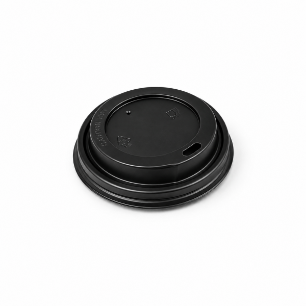 14 OZ DOUBLE WALL KARTON BARDAK KAPAĞI SİYAH - 100 ADET