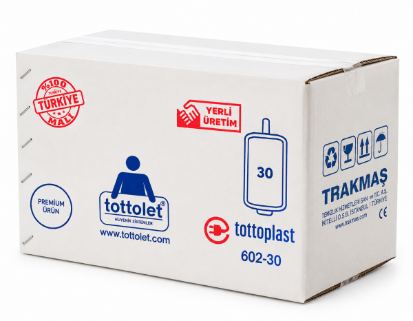 Tottoplast Tottolet Hijyenik Klozet Kapak Rulosu 30'lu – Elektrikli Tottolet Uyumlu