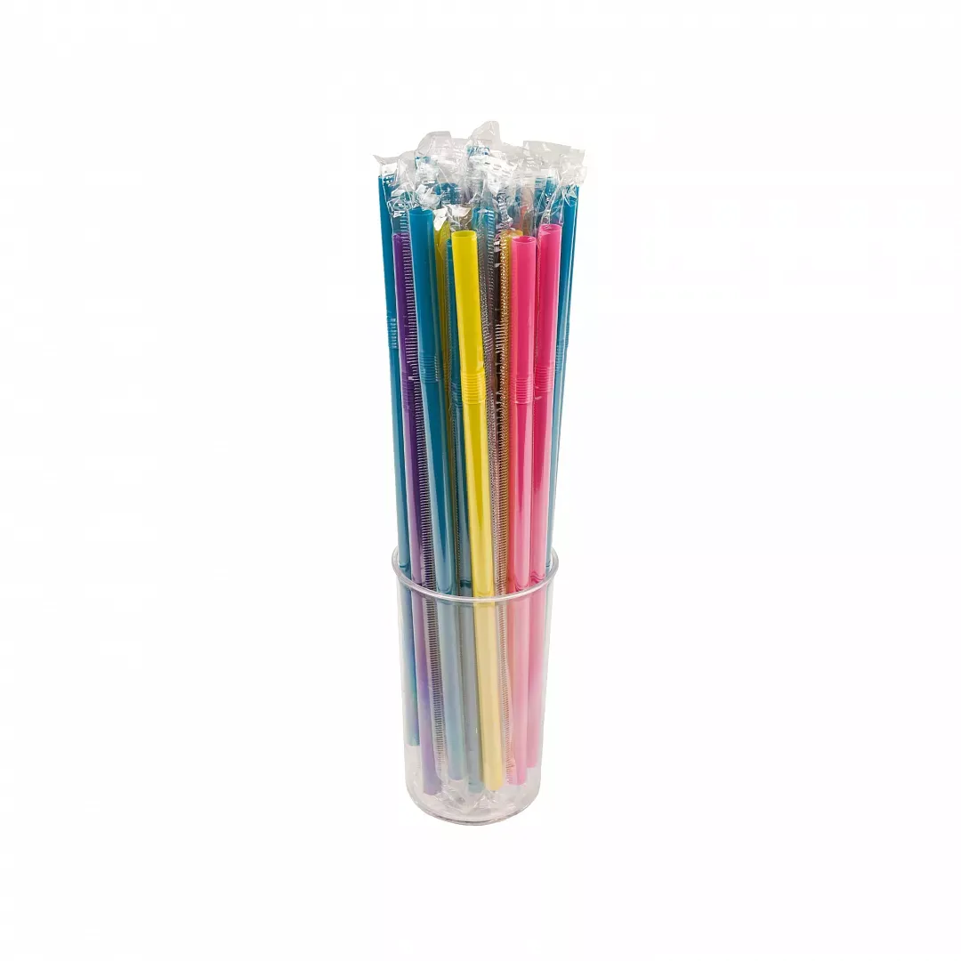 Jelatinli Renkli Pipet Körüksüz 100 Adet