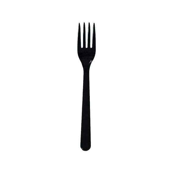 Siyah Plastik Çatal Lüx 4 Gr 100 Adet