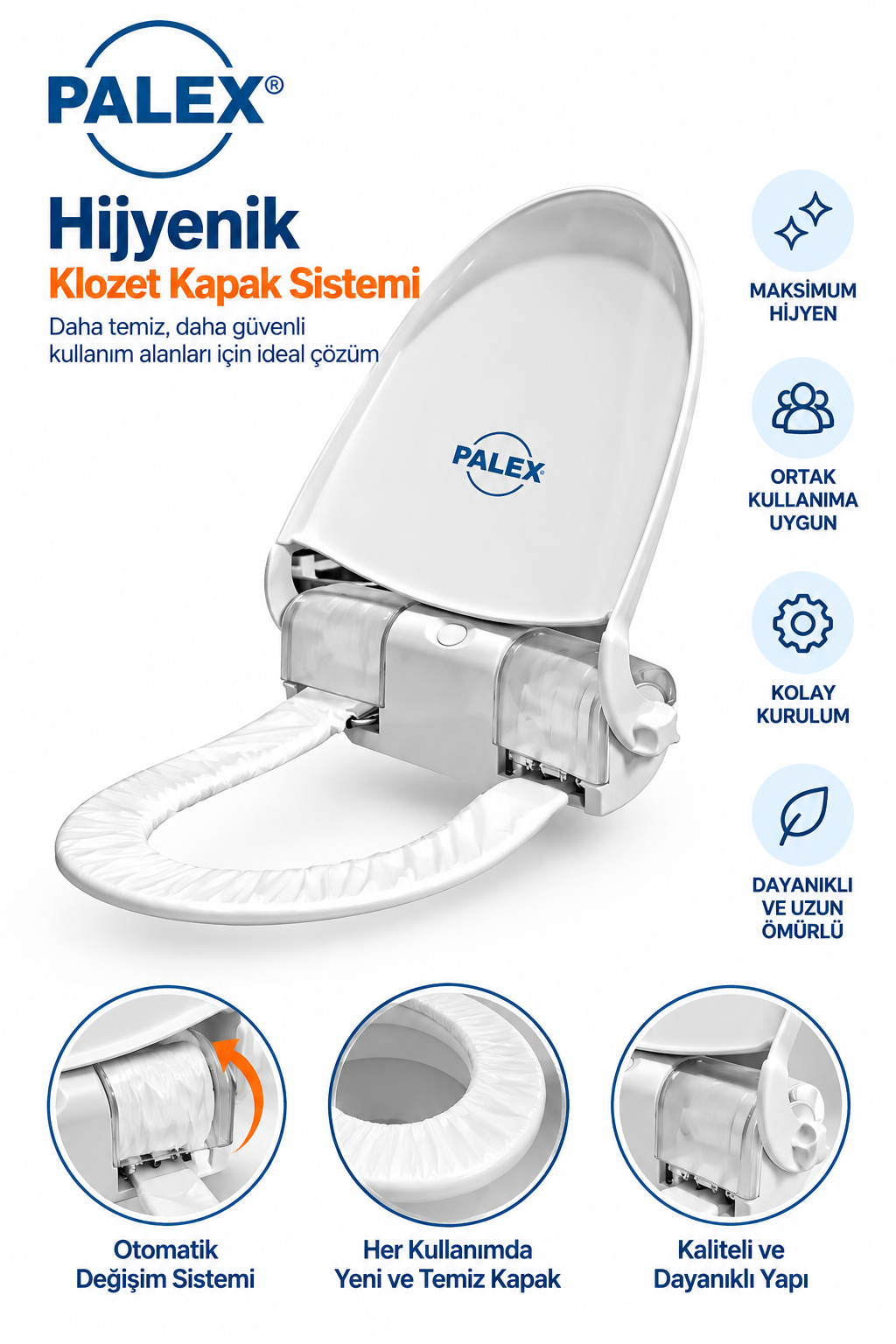 Palex Sensörlü Otomatik Hijyenik Klozet Kapak Sistemi