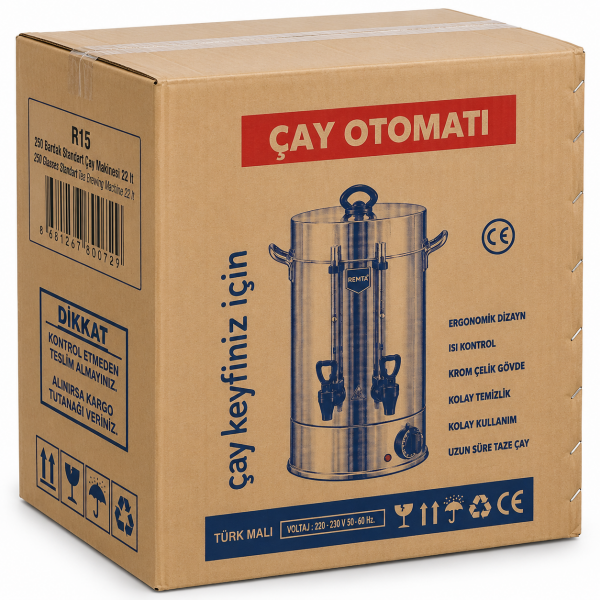 Remta R15 Standart Çay Kazanı 22 LT 250 Bardak